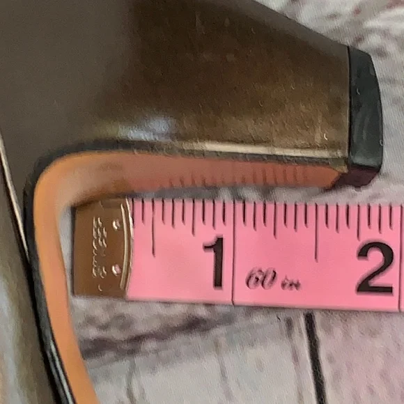 Salvatore Ferragamo vintage brown & black shoes size 8 - Picture 11 of 12